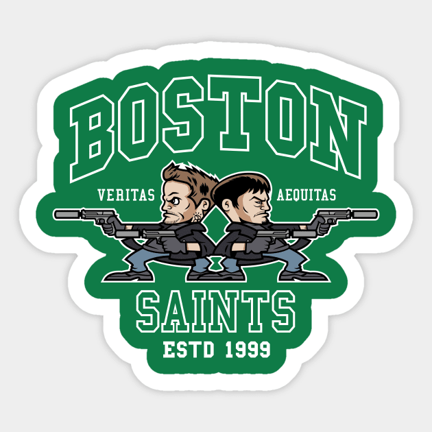 Boston Saints v2 Sticker by GoodIdeaRyan